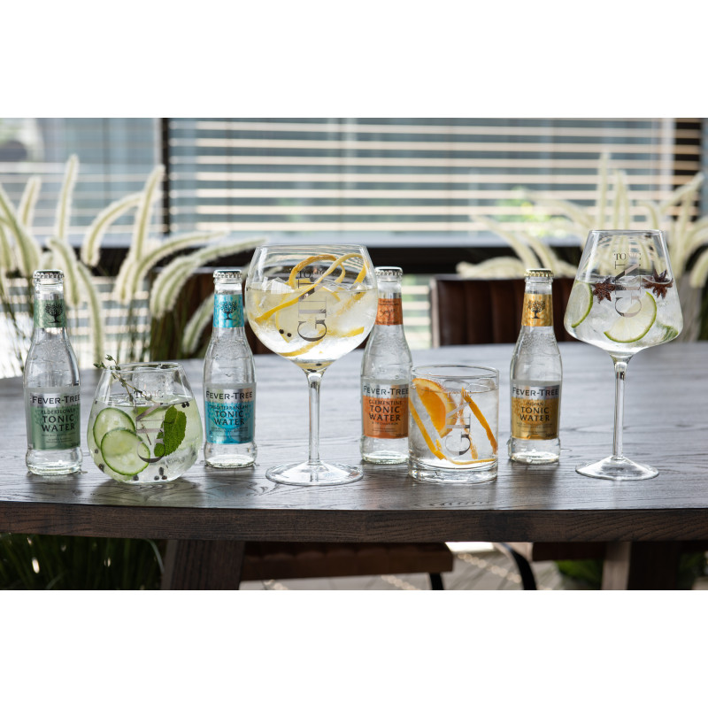 Verre à Gin Tonic Lemy en Verre Transparent Argenté (Lot de 4) - 4