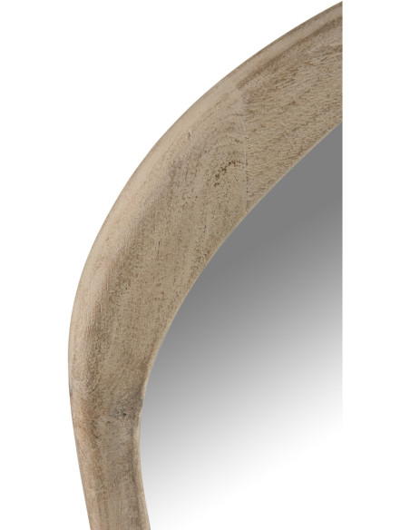 Miroir Mural Irrégulier XL Andrès en Bois de manguier Naturel - 2