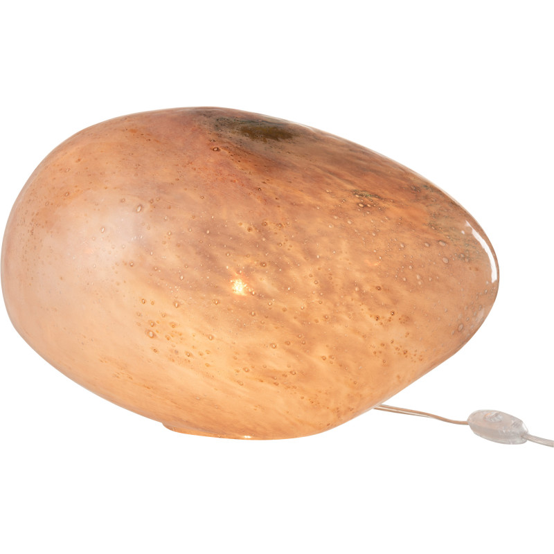 Lampe à poser Ovale Dany en Verre Rose - 2