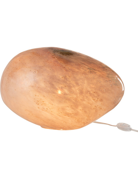 Lampe à poser Ovale Dany en Verre Rose - 2