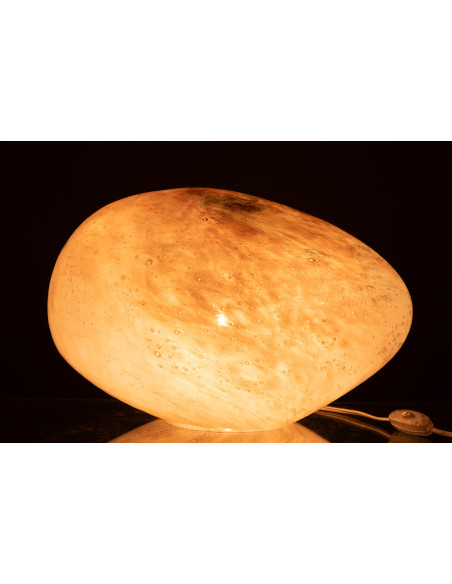 Lampe à poser Ovale Dany en Verre Rose - 3