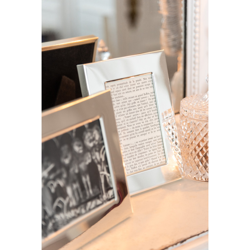 Cadre photo Bord large Stymia en Métal Argenté pour photo 10x15 - 2