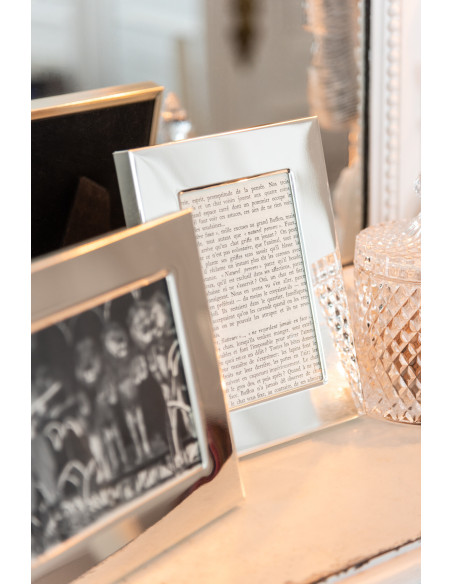 Cadre photo Bord large Stymia en Métal Argenté pour photo 10x15 - 2