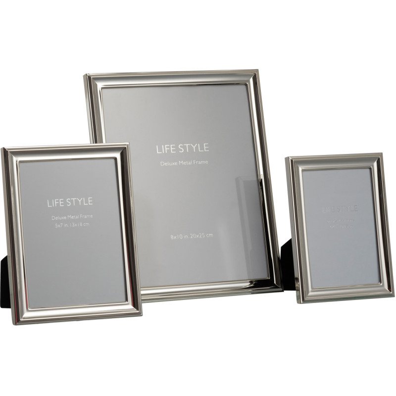 Cadre photo Classico en Métal Argenté pour photo 20x25 - 2