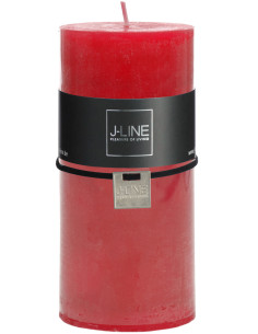 Bougie Cylindrique XXL Fuchsia J-Line en Cire 70 heures Hauteur 15 cm - 1