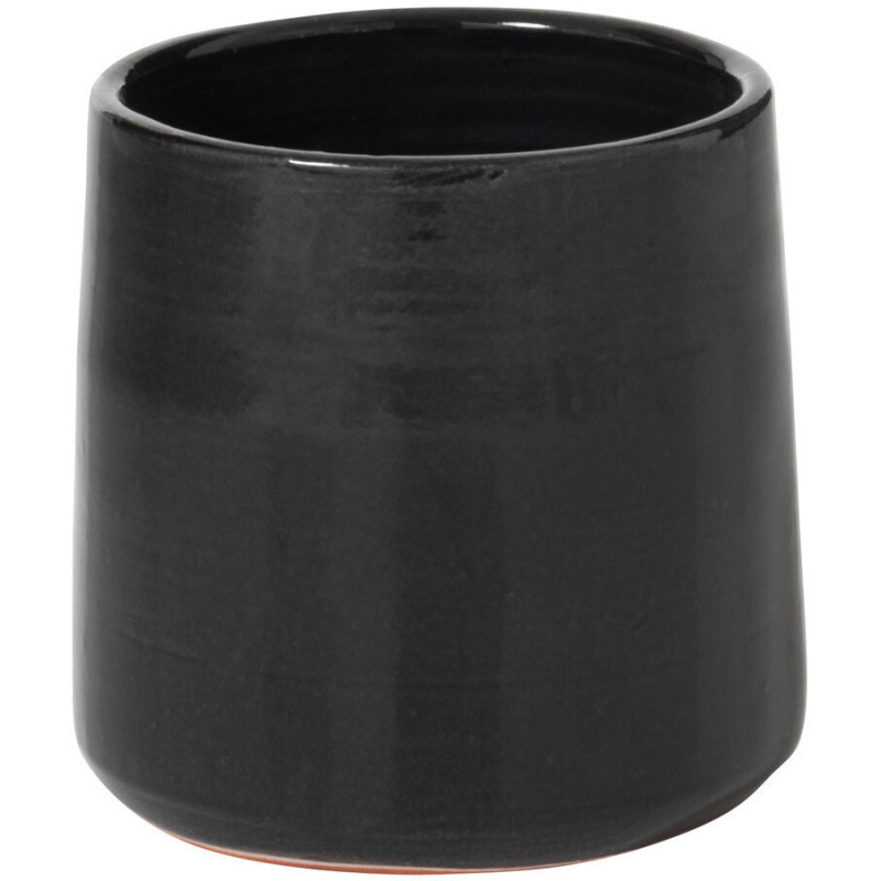 Cache-pot en Céramique Noir Paolo Diamètre 18 cm - 1