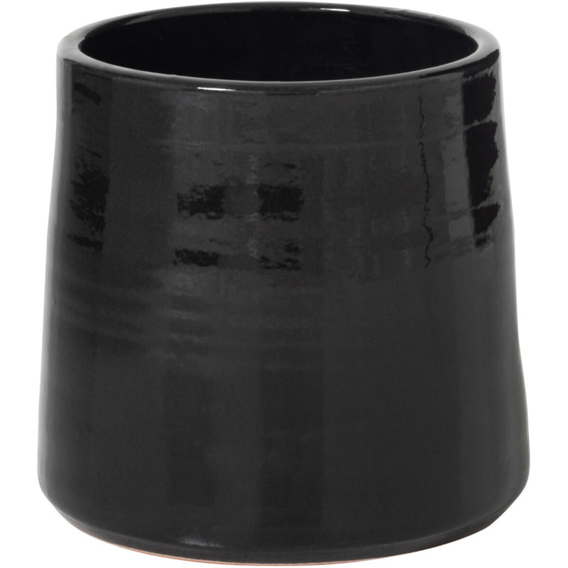 Cache-pot en Céramique Noir Paolo Diamètre 23 cm - 1