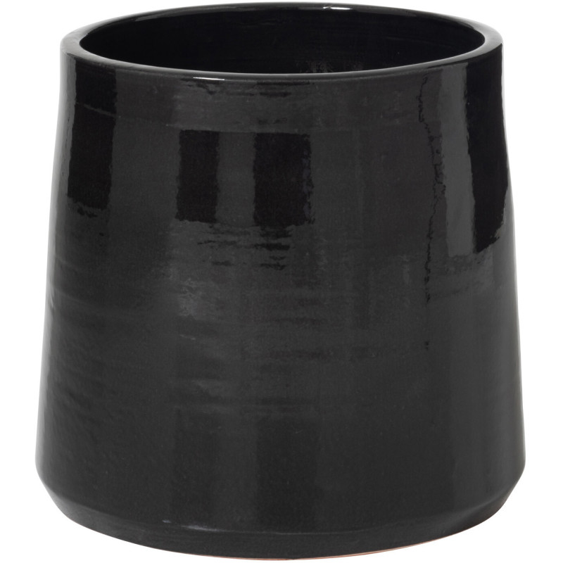 Cache-pot en Céramique Noir Paolo Diamètre 28 cm - 1