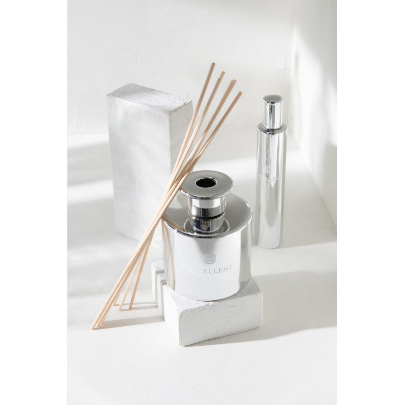 Diffuseur de parfum Senteur Fruitée Cotton Candy Excellent 150 ml en Verre Argenté - 2