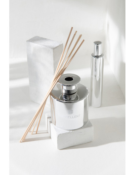 Diffuseur de parfum Senteur Fruitée Cotton Candy Excellent 150 ml en Verre Argenté - 2