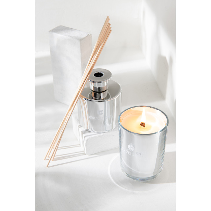 Diffuseur de parfum Senteur Fruitée Cotton Candy Excellent 150 ml en Verre Argenté - 4