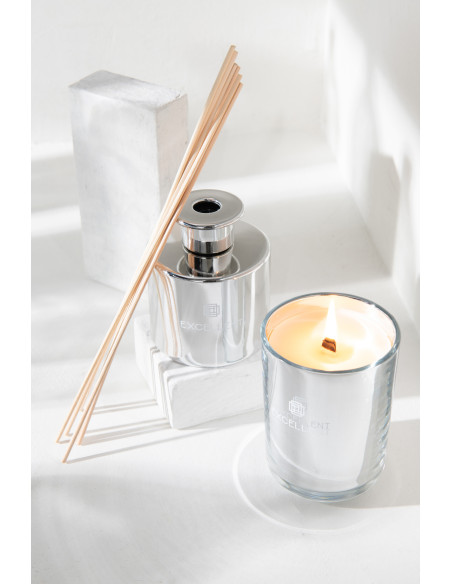 Diffuseur de parfum Senteur Fruitée Cotton Candy Excellent 150 ml en Verre Argenté - 4