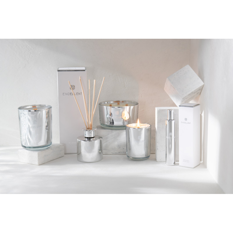 Diffuseur de parfum Senteur Fruitée Cotton Candy Excellent 150 ml en Verre Argenté - 7