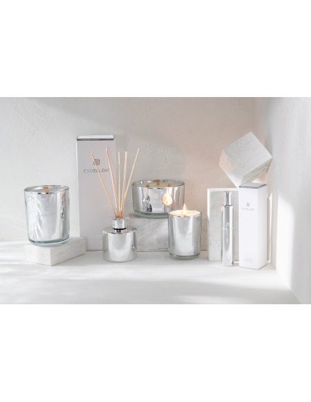 Diffuseur de parfum Senteur Fruitée Cotton Candy Excellent 150 ml en Verre Argenté - 7