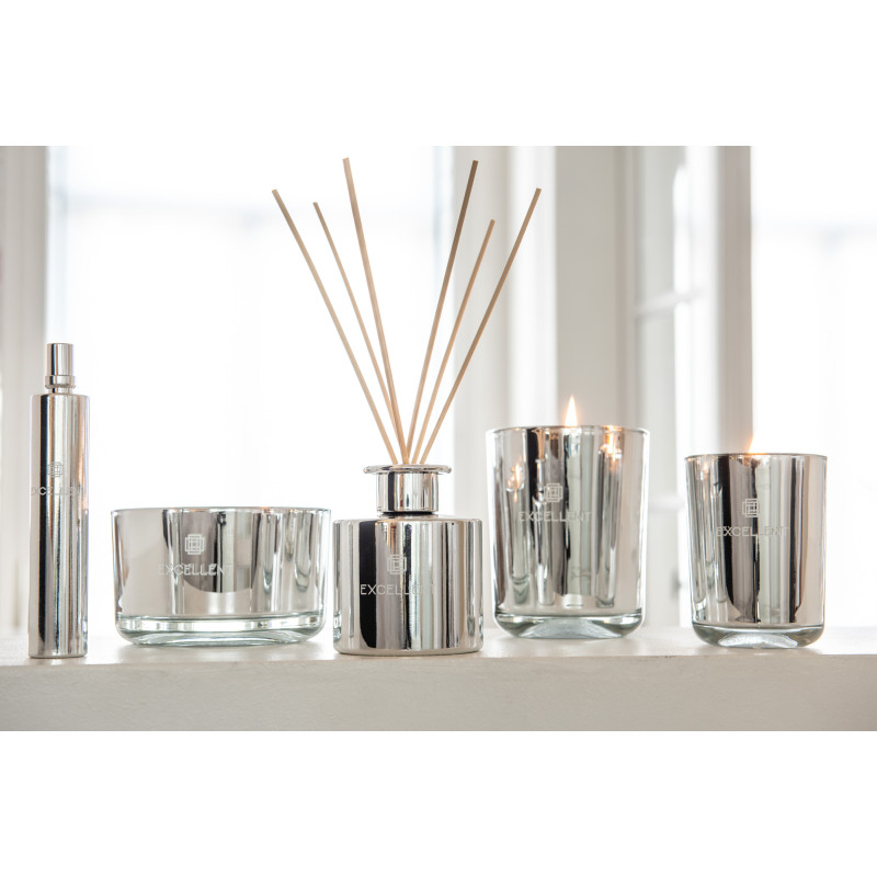 Diffuseur de parfum Senteur Fruitée Cotton Candy Excellent 150 ml en Verre Argenté - 8