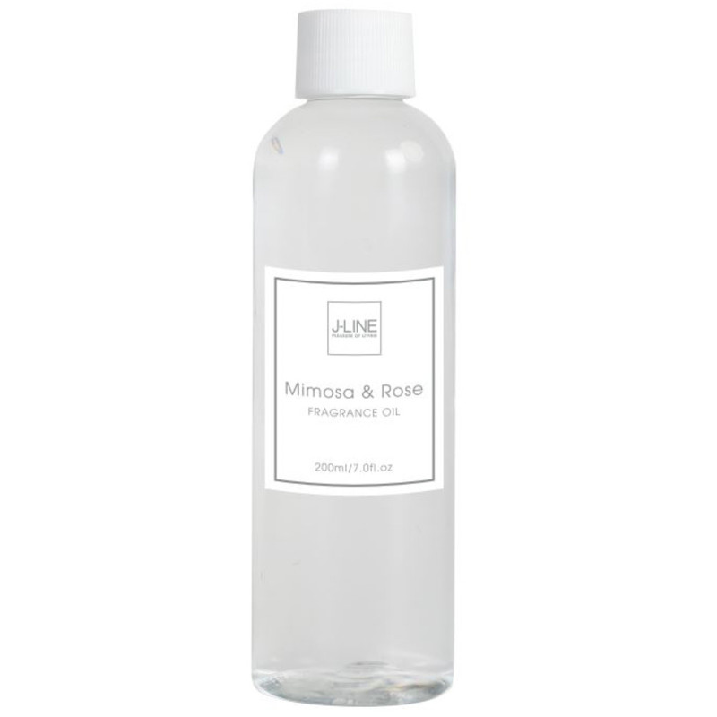 Recharge Huile parfumée Senteur Florale Mimosa & Rose J-line 200 ml en Huile parfumée - 1