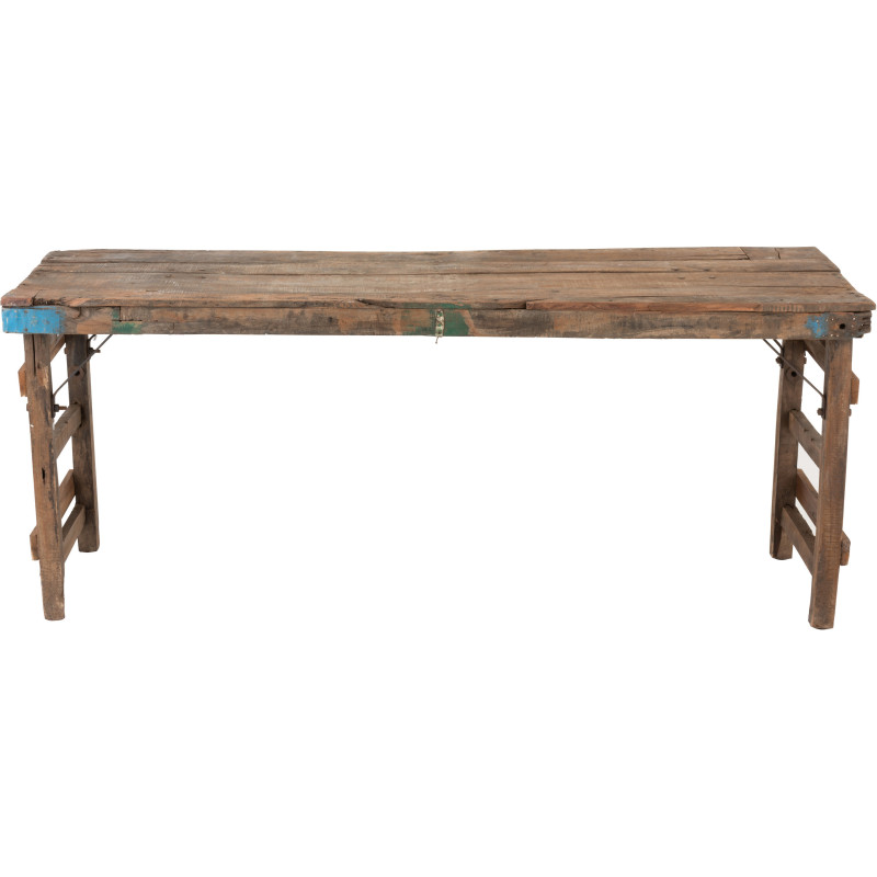 Console Rectangulaire Woody en Bois recyclé Marron - 3