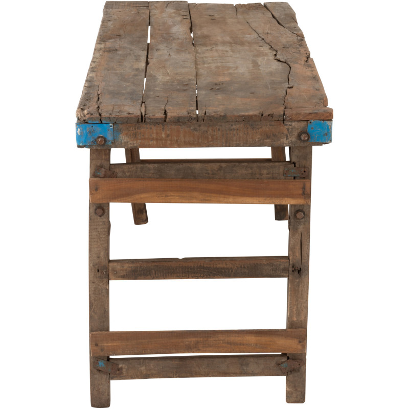 Console Rectangulaire Woody en Bois recyclé Marron - 4