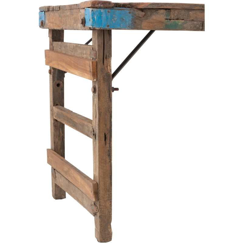 Console Rectangulaire Woody en Bois recyclé Marron - 5