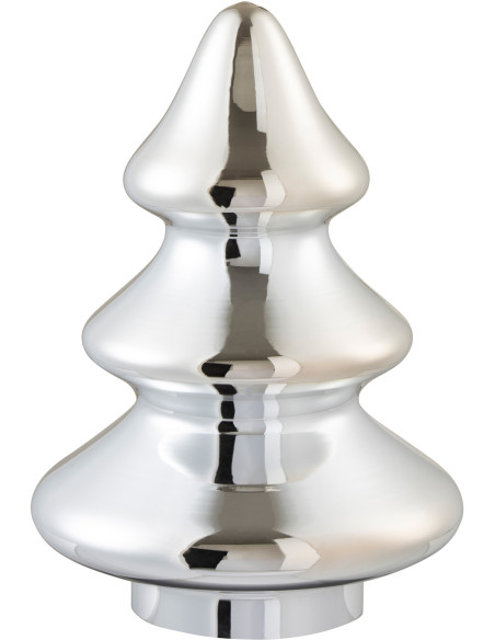 Sapin de Noël 25 cm en Verre Argenté - 1