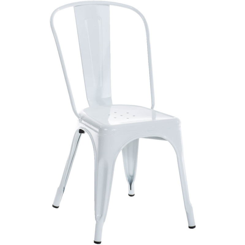 Chaise Loetitia en Métal Blanc - 1