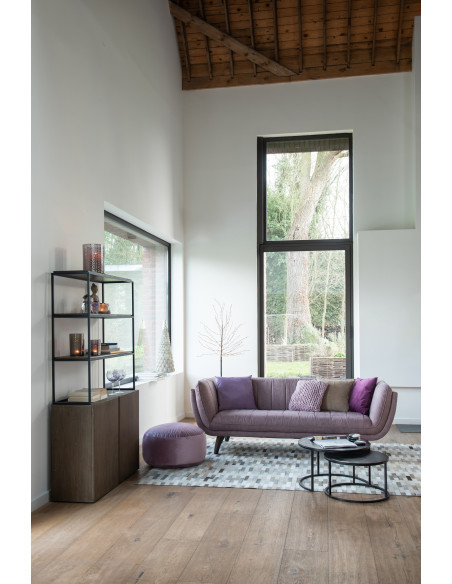 Table basse Gigogne Ronde Onyx en Aluminium Oxydé Métal Noir (Lot de 3) - 7