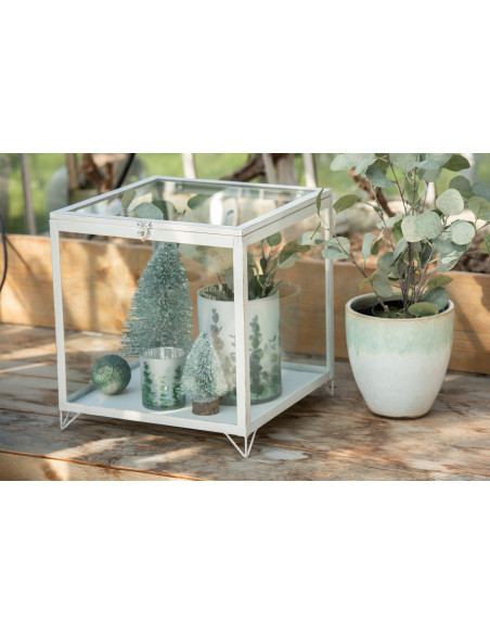 Décoration sur pied Sapin de Noël 30 cm en Plastique Vert Avec paillettes - 2