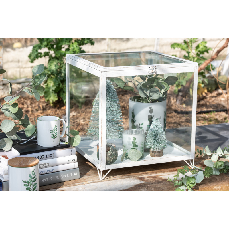 Décoration sur pied Sapin de Noël 30 cm en Plastique Vert Avec paillettes - 3