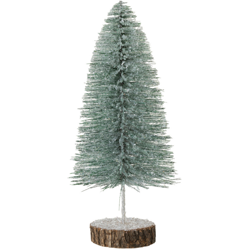 Décoration sur pied Sapin de Noël 40 cm en Plastique Vert Avec paillettes - 1