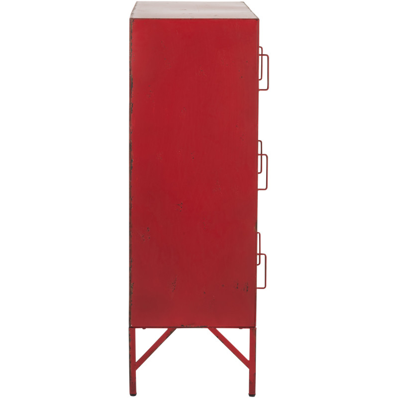 Armoire Vestiaire 9 portes Locker en Métal Rouge - 5