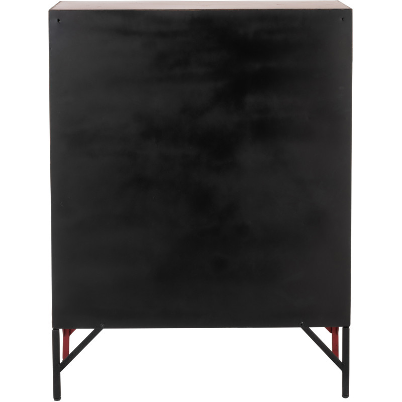 Armoire Vestiaire 9 portes Locker en Métal Rouge - 6