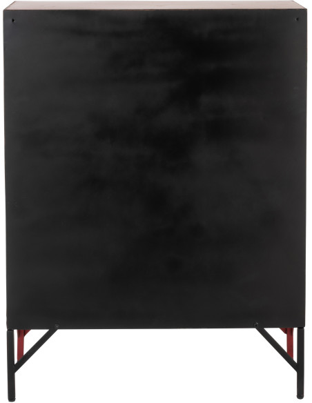 Armoire Vestiaire 9 portes Locker en Métal Rouge - 6