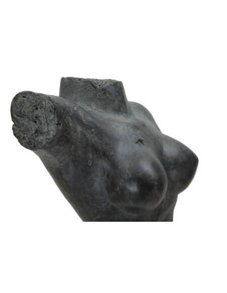 Sculpture originale sur pied Buste de femme Hauteur 50 cm en Résine Noir Museum 