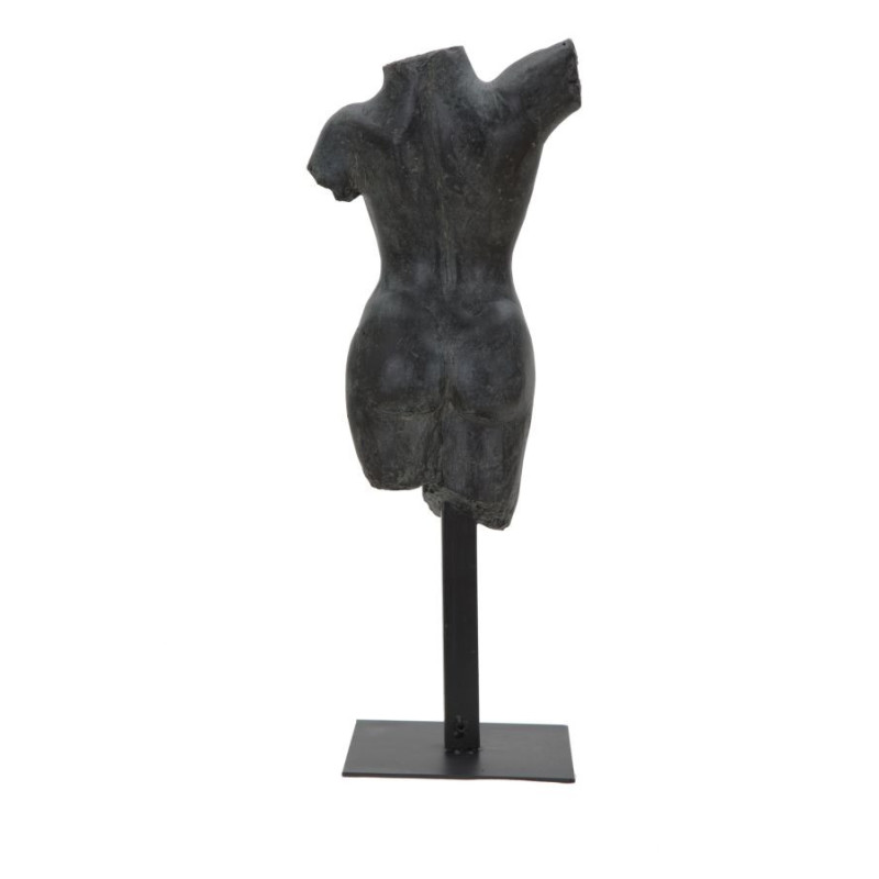 Sculpture originale sur pied Buste de femme Hauteur 50 cm en Résine Noir Museum 