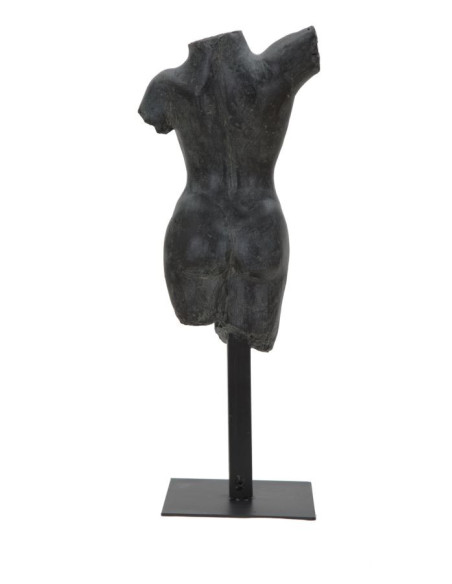 Sculpture originale sur pied Buste de femme Hauteur 50 cm en Résine Noir Museum 