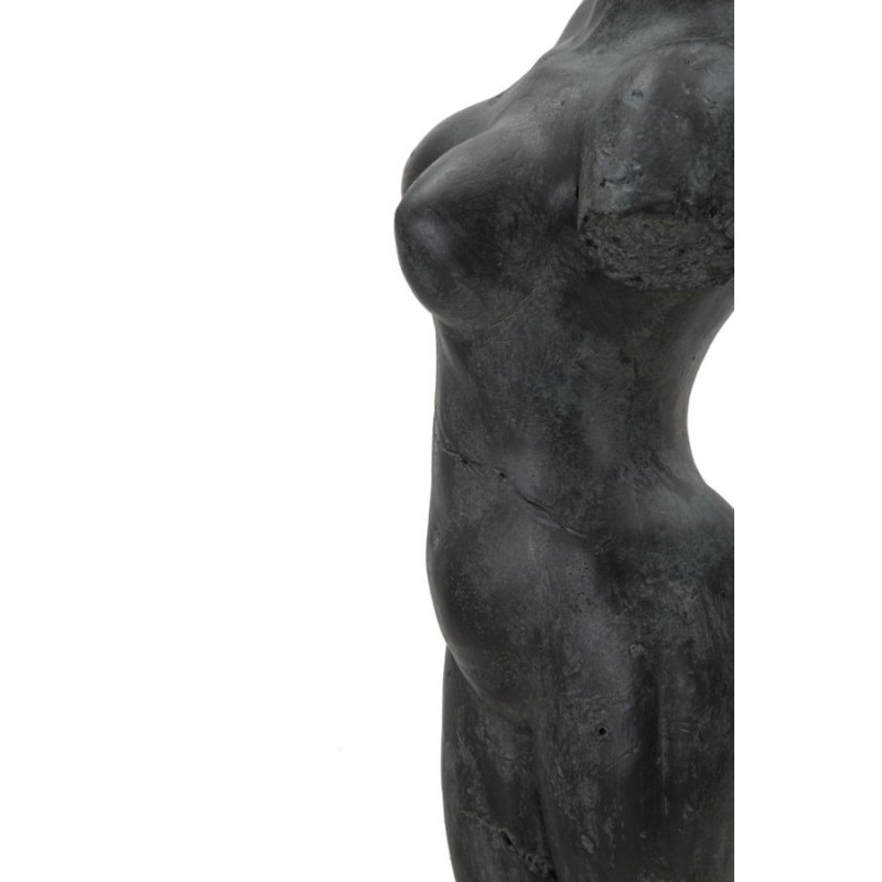 Sculpture originale sur pied Buste de femme Hauteur 50 cm en Résine Noir Museum 