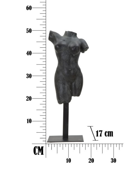Sculpture originale sur pied Buste de femme Hauteur 50 cm en Résine Noir Museum 