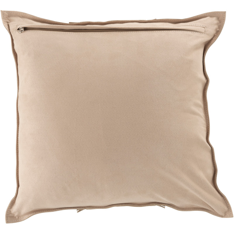Coussin Carré Wildly 45x45 en Cuir véritable Gris clair Motif flêches - 3