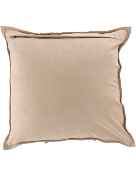 Coussin Carré Wildly 45x45 en Cuir véritable Gris clair Motif flêches - 3