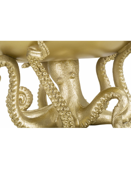 Vide poche original Pieuvre 30 cm en Résine Doré Octopus 