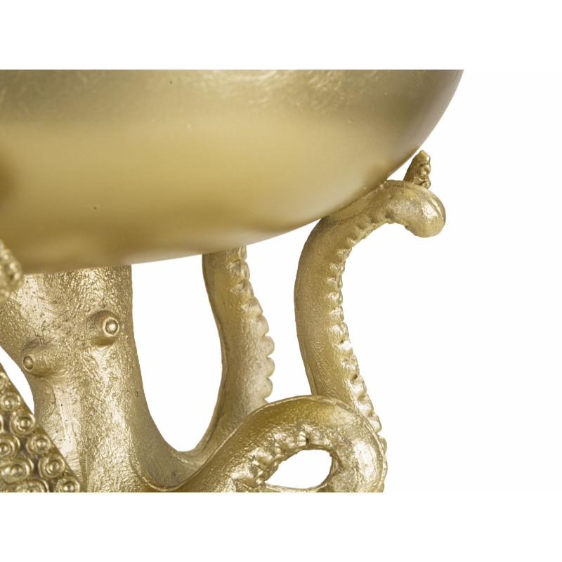 Vide poche original Pieuvre 30 cm en Résine Doré Octopus 