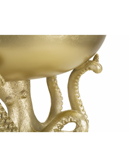 Vide poche original Pieuvre 30 cm en Résine Doré Octopus 