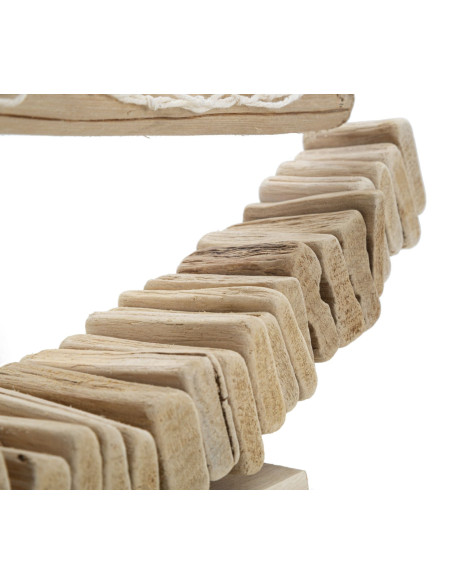 Sculpture Bord de mer Voilier 45 cm en Bois de pin Bois de hêtre Naturel Barca 