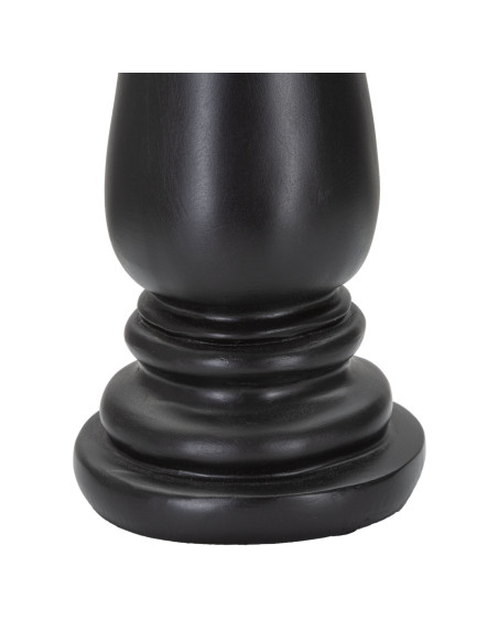 Pièce d'échecs décorative XL Fou Hauteur 38 cm en Résine Noir Doré Scacchi 