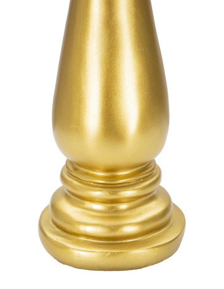 Pièce d'échecs décorative XL Fou Hauteur 38 cm en Résine Doré Noir Scacchi 