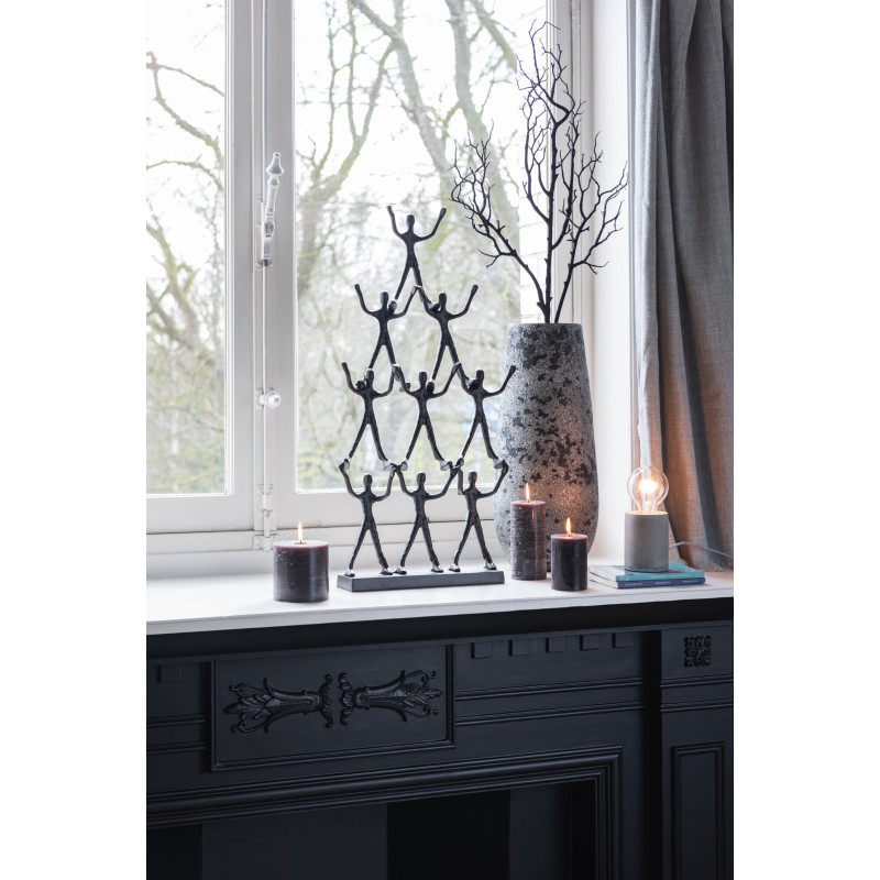 Bougie Cylindrique Granite J-Line en Cire 18 heures Hauteur 7 cm - 2