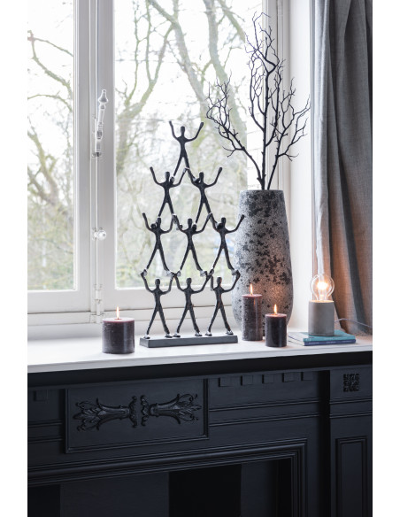 Bougie Cylindrique Granite J-Line en Cire 18 heures Hauteur 7 cm - 2