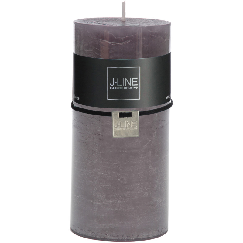 Bougie Cylindrique XXL Granite J-Line en Cire 70 heures Hauteur 15 cm - 1