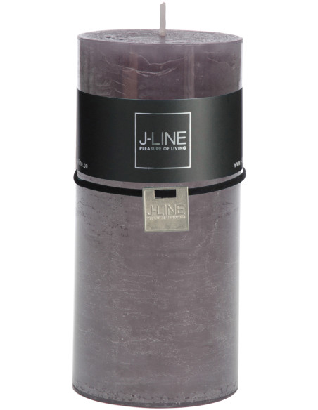 Bougie Cylindrique XXL Granite J-Line en Cire 70 heures Hauteur 15 cm - 1