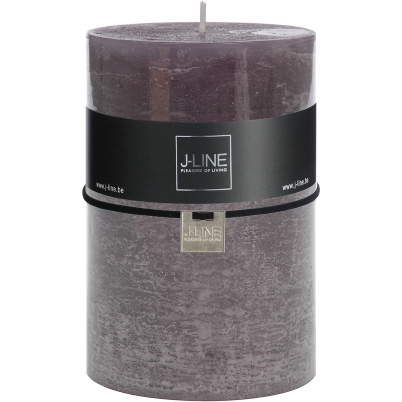 Bougie Cylindrique XXL Granite J-Line en Cire 120 heures Hauteur 15 cm - 1